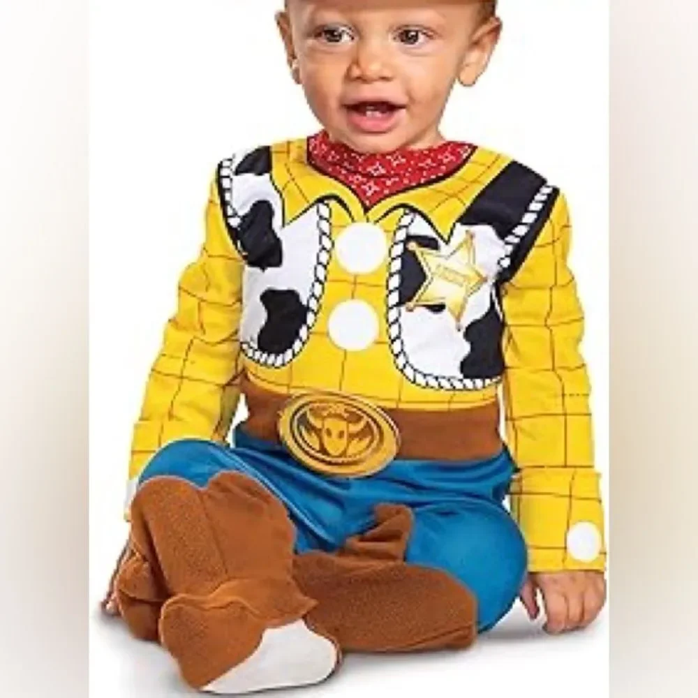 Disguise Yellow Cowhide Sheriff Baby Costume (Woody-Inspired)